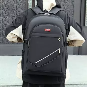 Новинка 2024 года, школьная сумка для школьников и школьников, деловая сумка для путешествий, сумка для компьютера, большая вместимость, однотонный простой рюкзак