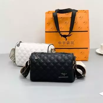 Новинка 2024 года, сумка из натуральной кожи, хит продаж, женская сумка через плечо на одно плечо, сумка через плечо из воловьей кожи, сумка-подушка Boston