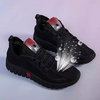 Новинка 2024 года, тканевая обувь, женская прогулочная обувь, нескользящие кроссовки для мам с мягкой подошвой, дышащая сетчатая обувь, модная повседневная обувь 37 белый