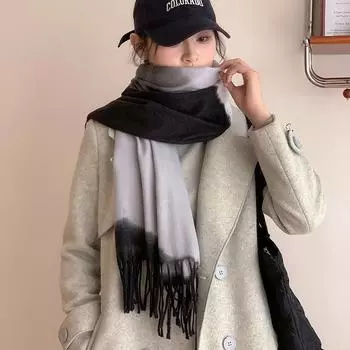 Новинка 2024 года, универсальный зимний шарф в корейском стиле 200x70cm