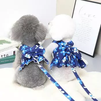 Новинка 2024 года, весенне-летнее платье, платье для собак, цветное платье принцессы для маленьких и средних собак, платье для плюшевых собак, платье Bomei S