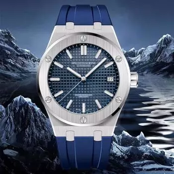 Новинка 2024 года, высококачественные механические часы Specht & Sohne Miyota 8215 Movt, спортивные часы из нержавеющей стали, водонепроницаемые бонди синий