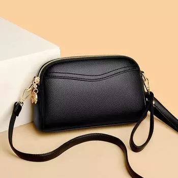 Новинка 2024 года, женская сумка через границу, летняя мобильная сумка, универсальная портативная сумка через плечо с нулевым отсеком и двойным отсеком, сумка через плечо на одно плечо