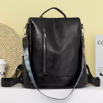 Новинка 2024 года, женская сумка в стиле ретро, большая вместимость, уличный дорожный рюкзак, женский рюкзак на одно плечо, студенческая сумка