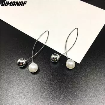 Новинка 2024 года, женские серьги, жемчужные серьги, серьги-гвоздики, элегантная женская мода one size