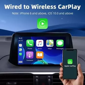 Новинка 2025 года, горячая беспроводная приставка CarPlay для Android Auto, адаптация для проводного дисплея CarPlay к беспроводной смарт-приставке Linux System, обновление OEM