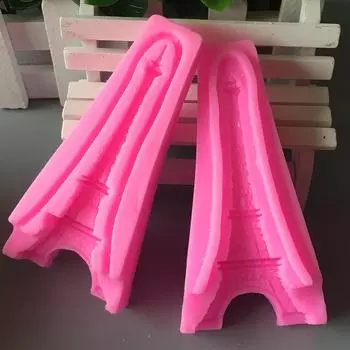 Новинка, 2 шт., 3D Эйфелева башня, силиконовая форма, формы для помадки для DIY, инструменты для украшения торта, формы для торта, форма для мыла