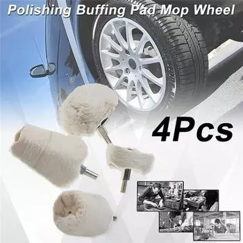Новинка, 4 шт., полировальный круг, белый фланелевой полировальный круг, конусная колонна, грибовидная Т-образная шлифовальная головка