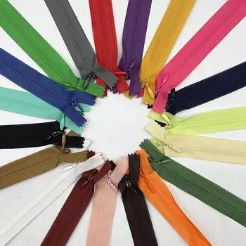 Новинка, 5 шт., 25-35 см, невидимая кружевная молния, боковой цвет, невидимая молния, нейлон для шитья, аксессуары для одежды 25mm