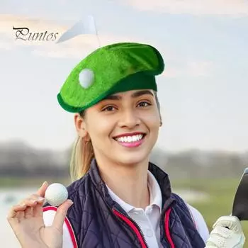 Новинка, берет для гольфа с флажком для мяча для гольфа, головной убор для гольфиста, аксессуары для костюма для вечеринки в гольф для мужчин и женщин разноцветный