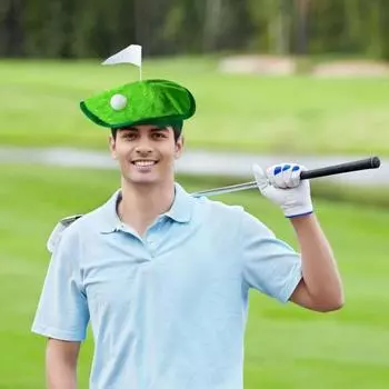 Новинка: берет для гольфа с флажком в виде мяча для гольфа, головной убор для гольфа, вечеринка по гольфу