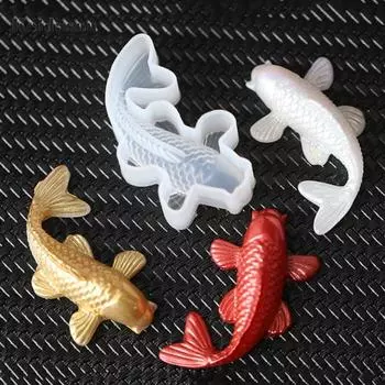 Новинка, безопасная прочная форма для эпоксидной смолы, художественная форма для изготовления карпа для подарков