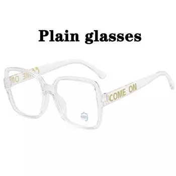 Новинка, большие квадратные простые очки, компьютерные мобильные очки с защитой от синего света, защита от радиации для женщин и мужчин