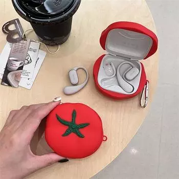 Новинка Чехол для наушников FreeArc Huawei FreeArc Чехол для наушников Беспроводной чехол для Bluetooth-наушников Чехол для наушников Чехол для наушников Huawei FreeArc Корейский милый Huawei FreeArc [Red Tomato] Send Hanging Buckle