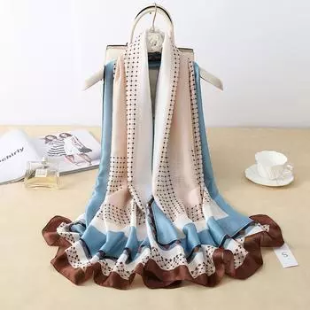 Новинка, четыре сезона, в наличии, новый шелковый большой размер, тонкая верхняя одежда, шарф для защиты шеи, солнцезащитный крем, теплое пляжное полотенце для женщин 180*90