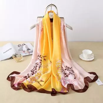 Новинка, четыре сезона, в наличии, новый шелковый большой размер, тонкая верхняя одежда, шарф для защиты шеи, солнцезащитный крем, теплое пляжное полотенце для женщин 90*180cm