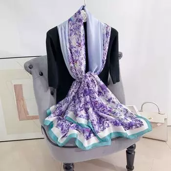 Новинка, четыре сезона, в наличии, новый шелковый большой размер, тонкая верхняя одежда, шарф для защиты шеи, солнцезащитный крем, теплое пляжное полотенце для женщин 180*90cm