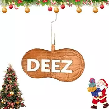 Новинка Deez Nuts Украшения Прочный Акриловый Рождественский Подвесной Орех Забавное Рождественское Украшение для Елки Автомобильные Подвески