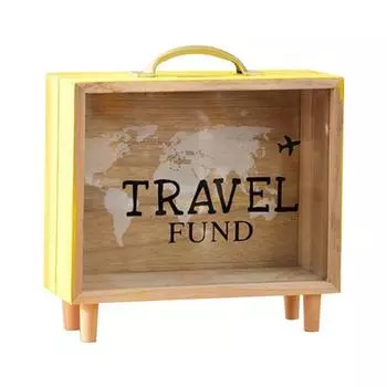 Новинка деревянная копилка прозрачная копилка может хранить/снимать деньги/монеты/наличные/сдачу украшение для домашнего стола детский подарок