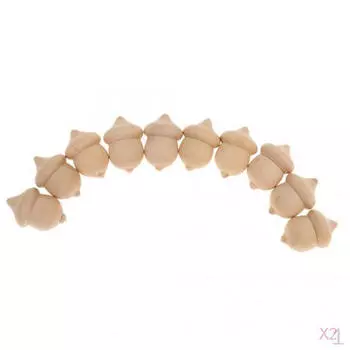 Новинка Деревянные Желуди DIY Незавершенная поделка Свадьба 20шт.