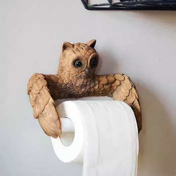 Новинка, держатель для туалетной бумаги в виде совы, органайзер для рулонов, диспенсер для милых мультяшных фигурок животных