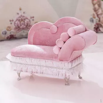 Новинка Диванная шкатулка для украшений с кружевной бахромой Декор для девочек Органайзер ожерелье серьги