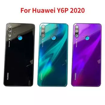 Новинка для Huawei Y6P 2020 MED-LX9 LX9N, задняя панель аккумулятора, запасные части для дверного корпуса с камерой зелёный