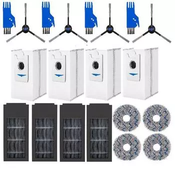 Новинка для пылесоса Ecovacs Deebot X2S, боковая щетка, тряпка, зажим для фильтра, щетка для очистки пылевого мешка с углем