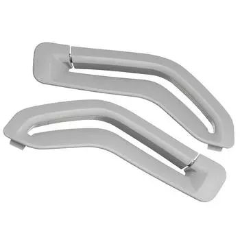 Новинка для Volvo S60 S80 V70 XC90, втягивающее кольцо ремня безопасности, направляющее кольцо, ворота селектора ремня, накладка на ремень безопасности, серая 1 pair