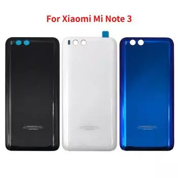 Новинка для Xiaomi Mi Note 3, задняя батарея, задняя стеклянная дверь, замена корпуса с белый