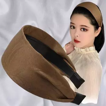 Новинка Французская повязка на голову с широкой высококачественной лентой для волос, закрывающая седые волосы и украшающая прическа, аксессуары для волос, повязки на голову для женщин