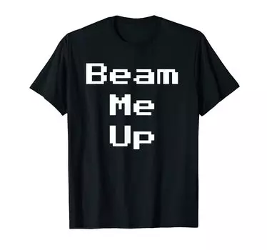 Новинка Футболка Beam Me Up чёрный