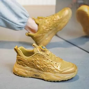 Новинка года Loong Versatile Outdoor Leisure Sports Shoes Air Cushion Outdoor Men s Casual Men s Slate Shoes Size 39-44 39 красный