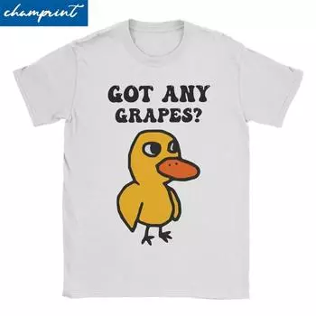 Новинка Got Any Grapes футболки для женщин унисекс с круглым вырезом хлопковая футболка The Duck Song футболки с короткими рукавами оригинальные топы 4XL