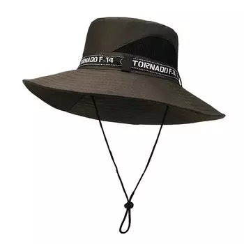 Новинка, хит продаж, весна-лето, мужская однотонная шляпа-ведро с большими полями, женская складная шляпа для рыбалки, альпинизма и активного отдыха Single code кофейный