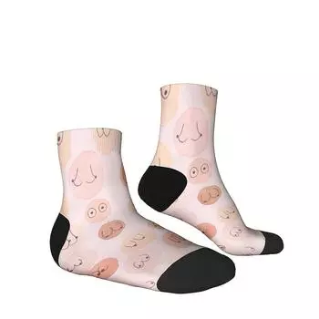 Новинка и интересные носки, модный и повседневный мужской принт с изображением груди, лучший партнер для улицы One Size