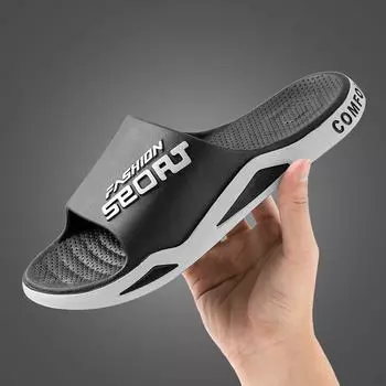 Новинка лета 2022 года — мужские уличные тапочки для любого сезона. Нескользящий и износостойкий, подходит для ношения дома и на улице. 44 - 45