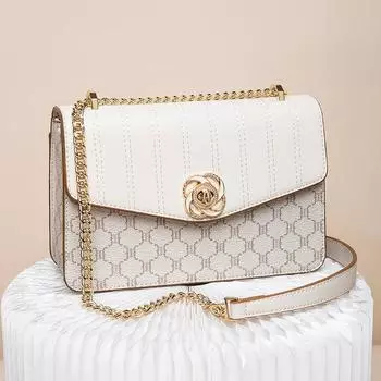 Новинка лета 2023, сумка подмышки из натуральной кожи, маленькая квадратная сумка через плечо с ароматным ветром на одно плечо M