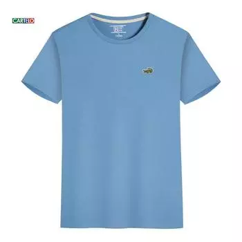 Новинка лета 2024, мужская рубашка-поло с вышитым логотипом бренда CARTELO, с короткими рукавами O-POLO L белый