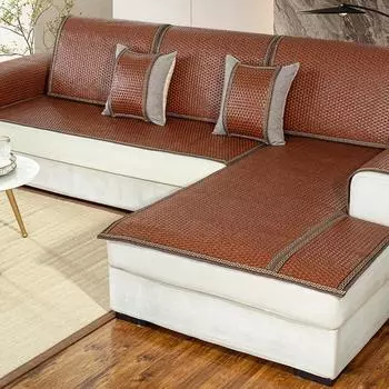 Новинка лета, коврик из ротанга, прохладная гостиная, чехол для диванной подушки, шарф, простое высококачественное плетение, зимнее и летнее двойное использование. 70*70