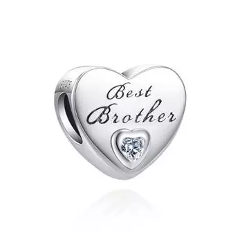 Новинка, лучший браслет для мамы, папы, дочки, сына, жены, брата, сердца, подвеска из бисера, подходит для оригинального модного браслета, ювелирные изделия своими руками, женские украшения