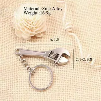 Новинка мода новый мини милый креативный металлический регулируемый инструмент гаечный ключ гаечный ключ серебряный