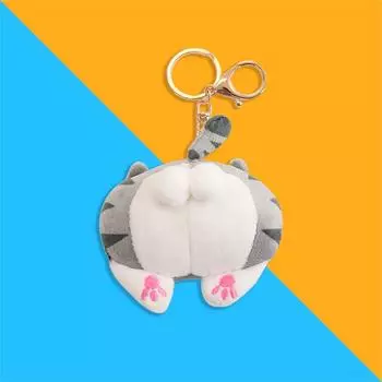 Новинка, мягкая подвеска на ягодицы кошки, собаки, брелок, забавная плюшевая кукла, детская игрушка