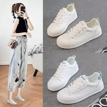 Новинка осени 2024 года, универсальные студенческие кампусные туфли высокой стоимости, повседневные, дышащие, легкие, модные, женские туфли с подошвой «маффин» 35