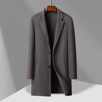 Новинка осени и зимы: мужское пальто средней длины и пальто. M