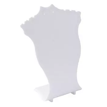 Новинка, пластиковая секторная форма, ожерелье, цепочка, подставка для ювелирных изделий, белая белый