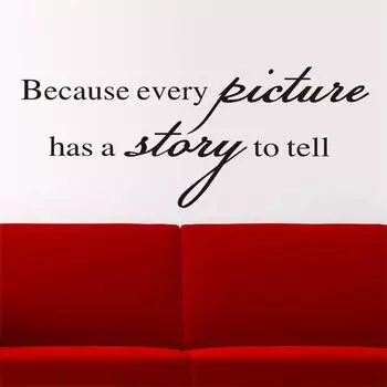 Новинка, потому что каждая картина имеет свою историю, наклейка на стену, виниловый декор, наклейка для дома