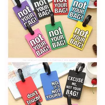 Новинка прочная багажная бирка силиконовая буква чемодан имя адрес идентификационная бирка праздник