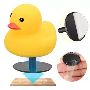 Новинка, резиновые игрушки-утки, мини-утка, миниатюрные резиновые игрушки-утки, утки с держателями для утиных колпачков для праздничной вечеринки, домашнего декора автомобиля