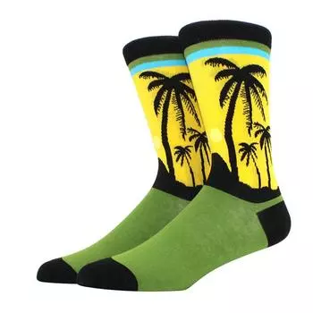 Новинка Счастливые Смешные Мужские Графические Носки Чесаный Хлопок Омлет Лягушка Сумасшедшие Часы Лосось Кукуруза Птица Рыба Носок Рождественский Подарок